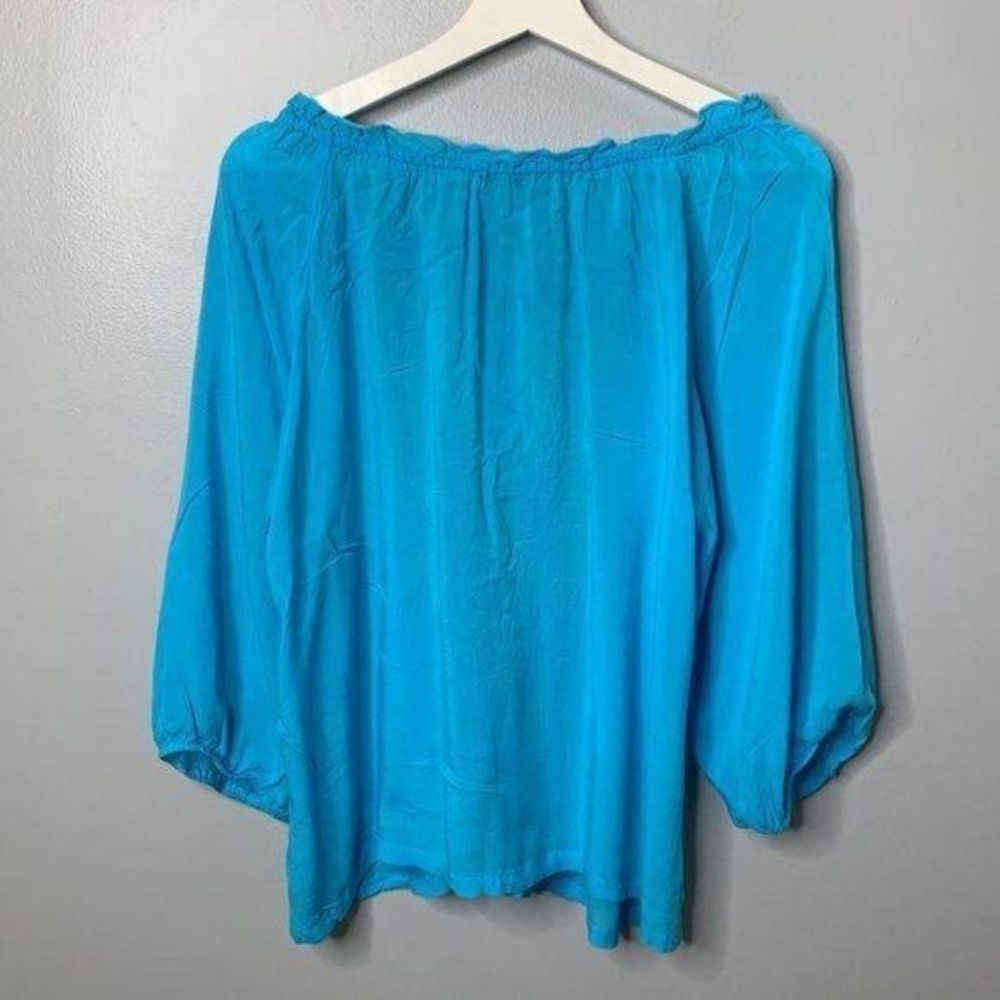 Live and Let Live Embroidered Blouse - Picture 3 of 3